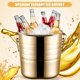 thumbnail image 4 of 1PC 3L Stainless Steel Ice Bucket Thick Tiger Head Ice Bucket Party Ice Bucket (Gold), 4 of 5