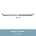 thumbnail image 4 of Kenney Layla 30-84" Value Decorative Steel Adjustable Double Curtain Rod, 1" Dia., Black, 4 of 8
