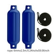 thumbnail image 3 of relayinert 2x Boat Fenders 6mm x 1.5M Ropes PVC Anti Collision for Docking Pontoon Black G0 Black Rope White G0 White Rope Rope 6x1.5m, 3 of 5