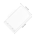 thumbnail image 2 of Hytrove 4Ud Credencial Transparente Horizontal De ABS Ideal Para Oficina, 2 of 8