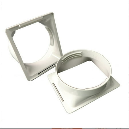 

2 Square Interface 150mm Portable Mobile Conditioning Exhaust Hose Adapter Conditioning Unit Pipe Connector