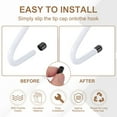 thumbnail image 3 of 100pcs Pegboard Hooks Protector Rubber End Caps, Peg Board Hook Flexible Prongs End Tips Caps Rack Cover for Pegboard  Dishwasher Hook, Black(30mm Long 12mm Inner Dia), 3 of 6