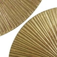 thumbnail image 5 of CosmoLiving by Cosmopolitan Gold Wooden Carved Radial Plate Wall Decor (3 Count), 5 of 12