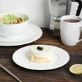 thumbnail image 4 of Stone Lain Alexandria Bone China Dish Set, 32-Piece Dishes for 8, White Basket Weave, 4 of 6