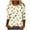 Multicolor Tops for Women_t, variant on CYMMPU Shirts Floral Printed 3/4 Length Sleeve Business Work Blouses Fashion Tunic Tops Summer Fall Crewneck Vintage Basic Tees 2025 Clothes for Women Multicolor XXL