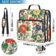 thumbnail image 2 of FORMRS Zipper Binder with Shoulder Strap 1.5-inch Ring 500 Sheet Capacity File Bag, Colorful Flowers Pattern, 2 of 5