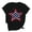 Black-4, variant on Cavosen Short Sleeve Tee for Women Crew Neck Trendy Patriotic Tee 250 Years Red White and Blue Graphic Shirt Summer Basic Tops