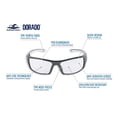 thumbnail image 2 of Gafas de seguridad Bullhead Safety Dorado, lentes antivaho transparentes, 2 of 8