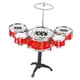 thumbnail image 4 of Juego de batería para niños, mini juego de percusión, juguetes musicales de iluminación musical, minitambor Rojo, 4 of 9