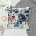 thumbnail image 2 of Chilfamy  Floral Throw Pillow Covers Farmhouse Decorative Pillow Covers Navy Watercolor Flowers Pillowcase Boho Roses Blue White Square Cushion Covers Sofa Bed Décor, 2 of 5