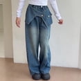 thumbnail image 6 of Coerni Baggy Cargo Pants for Kids Girls Wide Leg Jeans Y2k Hip Hop High Waisted Pants Casual Streetwear Loose Clothes, 6 of 9