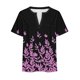thumbnail image 5 of Fiudx Ofertas Del Día Blusas de Talla Grande para Mujer, Blusa con Cuello En V, Blusa Informal Holgada de Manga Corta de Verano, 5 of 5