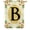 Monogram B, variant on America Forever Spring Monogram House Flag Letter N 28 X 40 inches Double Sided Vertical Outdoor, Yard, Lawn, Beautiful Bright Summer Flowers, Daisies, White Flowers, Polka Dots House Flag