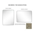 thumbnail image 5 of TEHOME Kengston Comtemporary Black Metal Framed Rectangle Bathroom Vanity Mirror 24x36'', 5 of 9
