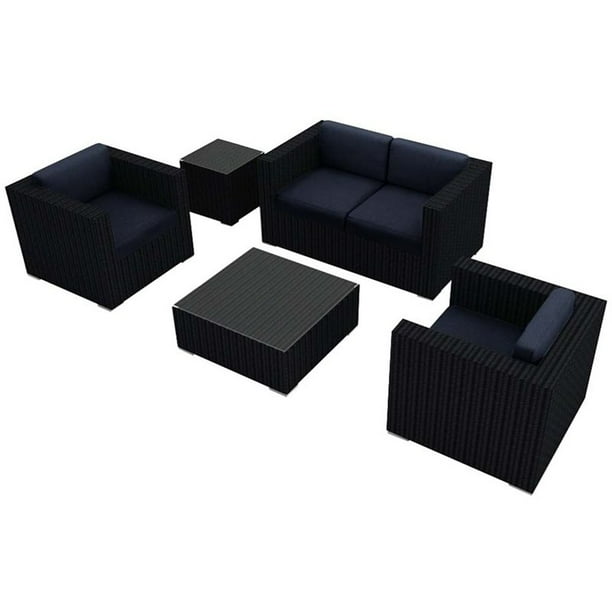 Harmonia Living Urbana 4 Piece Patio Sofa Set in Spectrum Indigo