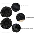 thumbnail image 3 of 2pcs Elastic Satin Nightcap Double Layers Sleeping Women Headwrap Hat, 3 of 7