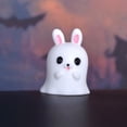 thumbnail image 1 of Liquidation! Accessoires de Village d'Halloween Breloques d'Halloween Statue de Lapin Figurines de Lapin Mignonnes Ornement de Jardin Féerique Mini Figurines d'Halloween Déco Citrouille Miniature d'Halloween Résine B, 1 of 8