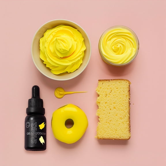 Sprinks Lemon Gel Colour - 15ml