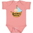 thumbnail image 3 of Inktastic Grandma Loves Me Grandchild Boys Baby Bodysuit, 3 of 5