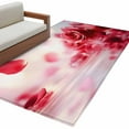 thumbnail image 6 of Red Rose Fantasy Area Rug 4x6 Washable Rug Non Slip Elegance Floral Romantic Reflection Large Area Rug Indoor Floor Carpet for Entryway Bedroom Kitchen Living Room Home Office Dining Room Nursery, 6 of 8