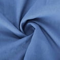 thumbnail image 6 of Womens Loose Fit Casual Linen Blend Solid Color Round Neck Short Sleeve Midi Dress Beach Royal Blue XXL, 6 of 9