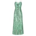 thumbnail image 6 of Taylonsss Womens Party Dress Sequin Embellished Sleeveless V Neck Midi Evening Gown Cocktail Formal Attire, 6 of 6