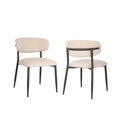 thumbnail image 1 of Chaise de salle à manger Tina, ensemble de 2, Beige, 1 of 7