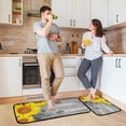 thumbnail image 6 of SKYSONIC Beautiful Sunflowers Kitchen Mats and Rugs Old Wooden Table Floor Runner Area Rug Washable Carpet Perfect for Living Room Bedroom Entryway,19.7"x27.6"+19.7"x47.2", 6 of 7