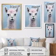 thumbnail image 4 of Designart "Majestic Alpaca Portrait Grey Majesty" Animals Framed Wall Art - Traditional Grey Alpaca Entryway Framed Wall Art, 4 of 6