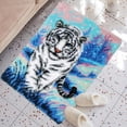 thumbnail image 6 of ShowNiceArt Latch Hook Rug Kit DIY Rug, White Tiger | Carpet Needlework Home Decoration Latch Hook Kits for Adults for Christmas, 20*15in, 6 of 11
