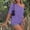 Purple, variant on Harpily Womens T-Shirts Y2K Style Asymmetric Neckline Off Shoulder Short Sleeve Casual Basic Short Sleeve T-Shirt