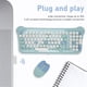 thumbnail image 4 of Combo De Teclado Y Mouse Inalámbricos, Teclado De Máquina De Escribir Retro Colorido Con Teclas Redondas, Mouse Y Teclado Inalámbricos Para Computadora Portátil, 4 of 7