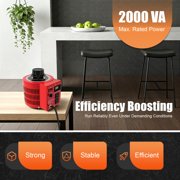 Miumaeov Variac Variable Transformer 2000VA, 20A 0-130V AC Output Voltage Regulator, All-Copper Coil Lab Power Supply for Equipment, Red