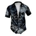 thumbnail image 1 of Wyzesi Chemise Rouge pour Garçons Taille Homme Thème Imprimé Décontracté Col Rond Graphique Grande Taille Chemise Courte Col Rabattu Entièrement Imprimée Chemise Simple Imprimée Chemise Rouge pour Garçons Manches Longues, 1 of 5