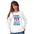 thumbnail image 4 of Puerto Rico Baseball State Flag Pride Unisex Plus Fleece Graphic Sweatshirt Brisco Brands 4X, 4 of 5