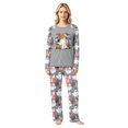 thumbnail image 2 of Halloween Family Pajamas Set Long Sleeve Crew Neck, Soft Matching Halloween Pajamas with Ghost Pumpkin Bow Print, Cute Family Halloween Pajama Set Sleepwear, 2 of 4