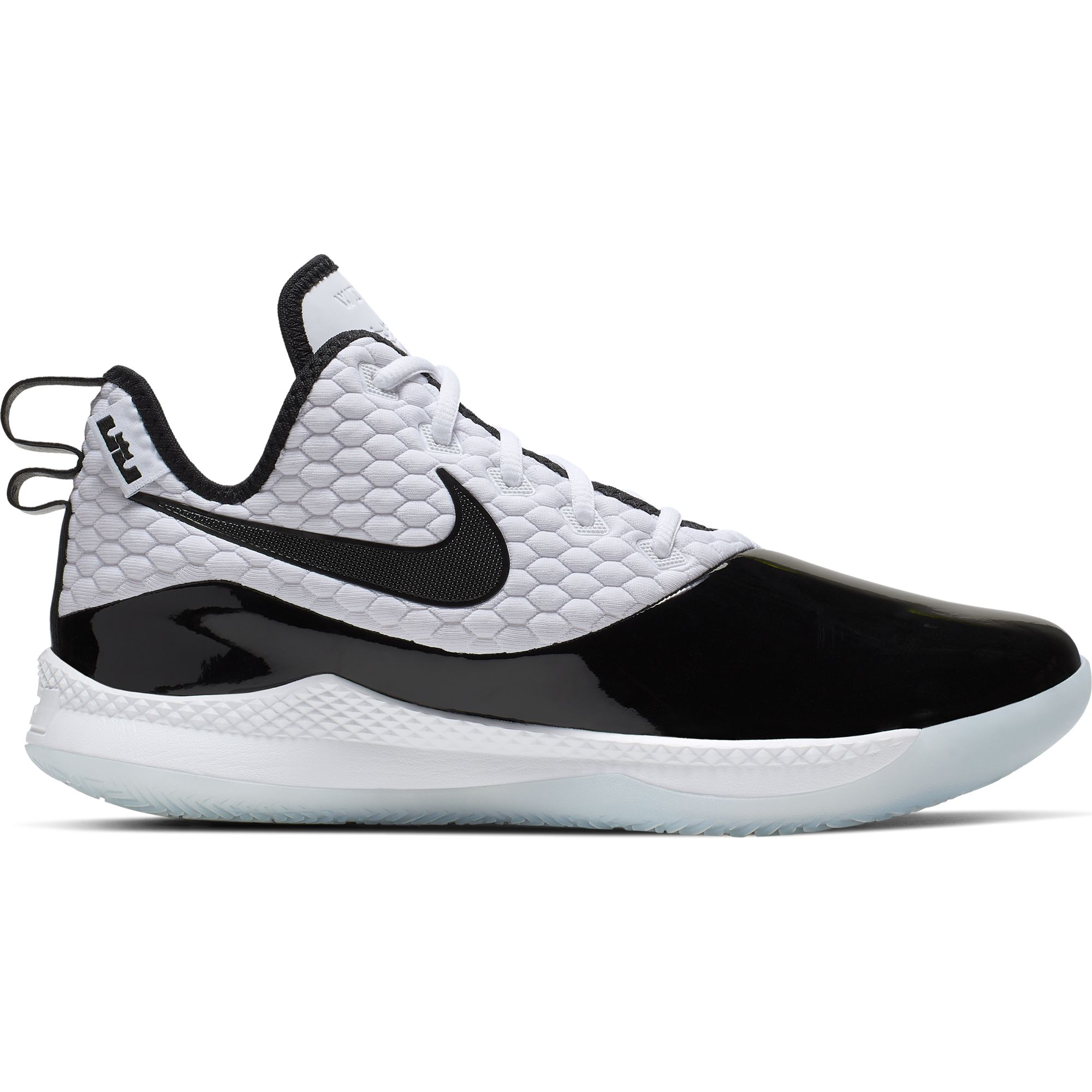 Men's Nike LeBron Witness III PRM Basketball Shoe White/Black/Half Blue - image 1 of 6