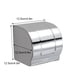 thumbnail image 4 of Bearachild Caja de papel de rollo de acero inoxidable pulido y de moda plateado para soporte de papel higiénico de baño Juegos de accesorios de baño, 4 of 6