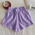 thumbnail image 2 of Shorts for Women 2026 Summer Plus Size Elastic Waist Drawstring Loose Fit Casual Shorts with Pockets Loungewear, 2 of 4