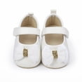 thumbnail image 4 of Yoyauz Baby Girl Mary Jane Shoes Anti Slip Rubber Sole Ballet Slippers Princess Dress Wedding Shoes Newborn Kids Shoes Toddler Shoes（0-12 Month）, 4 of 9