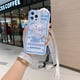 thumbnail image 1 of Funda de teléfono Sanrio Cinnamoroll para Iphone 13 12 11 Pro Max 7 8 Plus Kuromi funda XR XS X con correa espejo cubierta de lujo mujer chica xuanjing  unisex, 1 of 2