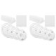 thumbnail image 1 of 40 varillas de soporte de palitos de plástico blanco para pastel con 8 piezas de platos separadores de pasteles y 24 P, 1 of 5