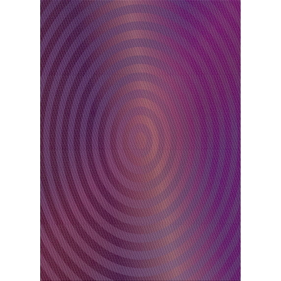 Ahgly Company Indoor Rectangle Patterned Plum Purple Novelty Area Rugs, 5' x 7'