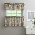 thumbnail image 2 of Kitchen Food Cooking Chef Kitchen Curtains and Valances Set - 3 Piece Kitchen Curtains Sets with Valance for Windows Rod Pocket Machine Washable Kitchen Decor Decorations (54"x18"+2x27.5"x24"), 2 of 6