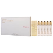 A La Rose Travel Set by Maison Francis Kurkdjian for Women - 6 Pc Gift Set 5 x 0.37 EDP Spray (Refill), Case Gold (Empty)
