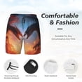 thumbnail image 3 of Fotbe Red And Blue Fire Cloud Dragon Traje de Baño para Hombre – Shorts de Natación de Secado Rápido con Forro y Bolsillos-Large, 3 of 6