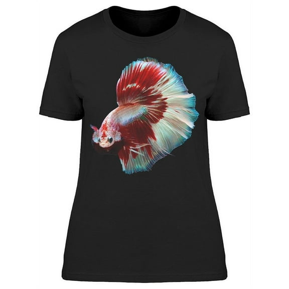 Pearl.Red Siam Betta Fish T-Shirt Women -Image by Shutterstock, Female x-Large