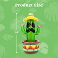 thumbnail image 2 of JOYIN 36" Inflatable Cactus Cooler with Sombrero Hat for Fiesta Pool Party Decoration, 2 of 7