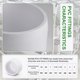 thumbnail image 5 of Tapones de PVC para tubos Zernmiarder, muebles SCH40, blancos, 1 pulgada, 24 unidades, 5 of 8