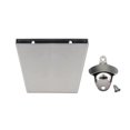 thumbnail image 1 of Matsuzay Caja para tapas de botellas, Catcher Caja duradera montada en la pared de acero inoxidable con abridor Estable conveniente para ahorrar espacio Almacenamiento y organización del hogar plata Matsuzay HA028389-01, 1 of 6